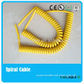 PU jacket retractable coiled cable